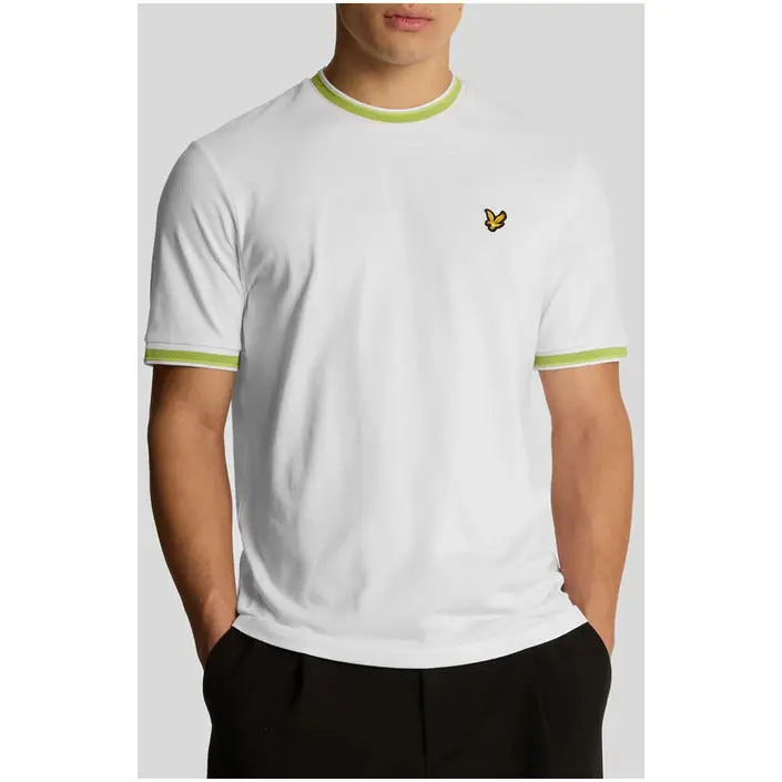 T-Shirt blanc avec bordures vertes