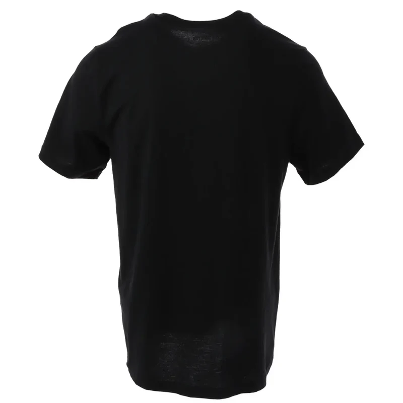 T-shirt noir à manches courtes Nike avec logo blanc et impression Just Do It