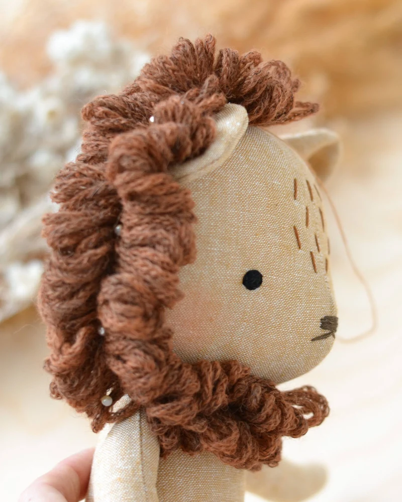 Patron de couture PDF | Peluche Ours, Lion, Panda | Mes Petites Lunes