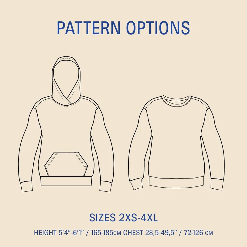 Patron de couture PDF | Coton Ouaté Hubert | Wardrobe by Me