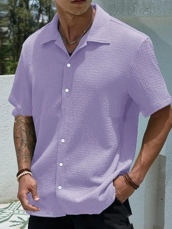 Jay Chemise Décontractée Homme – Chemise Courte Moderne pour Été, Vacances & Quotidien