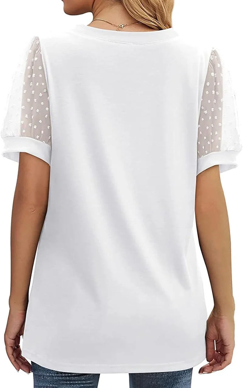 Blouse Femme Krishna à Col V – Coupe Décontractée au Look Élégant pour un Usage Quotidien ou Formel