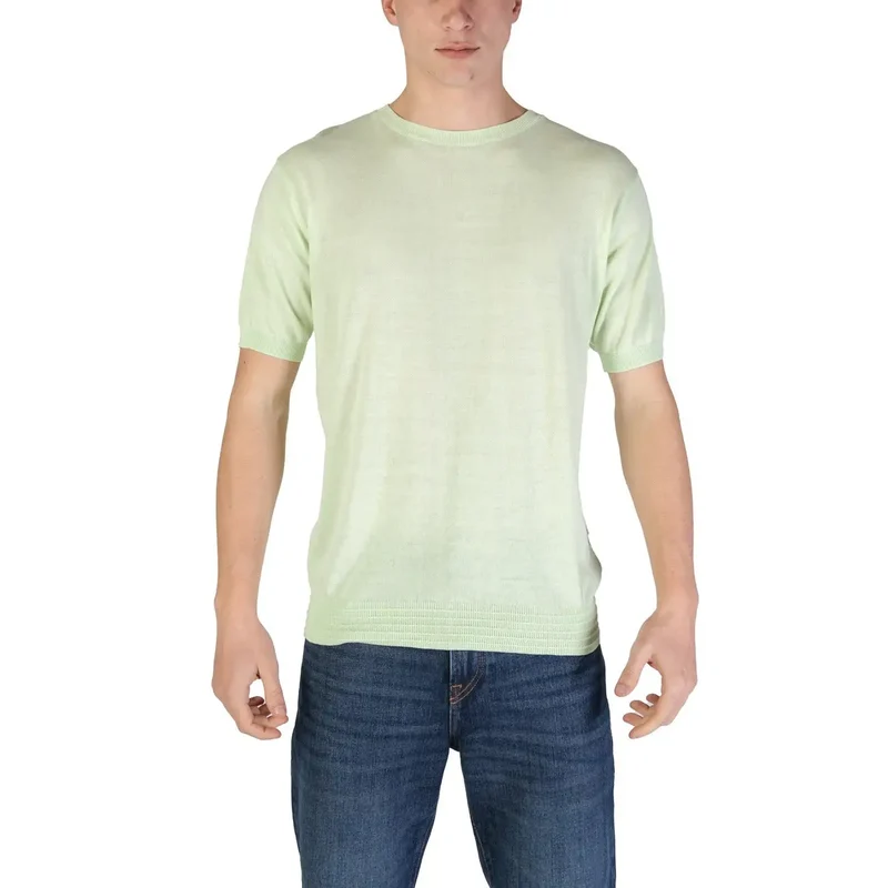 T-shirt en coton vert pour hommes Hamaki-ho