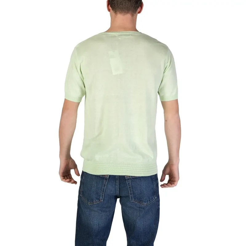 T-shirt en coton vert pour hommes Hamaki-ho