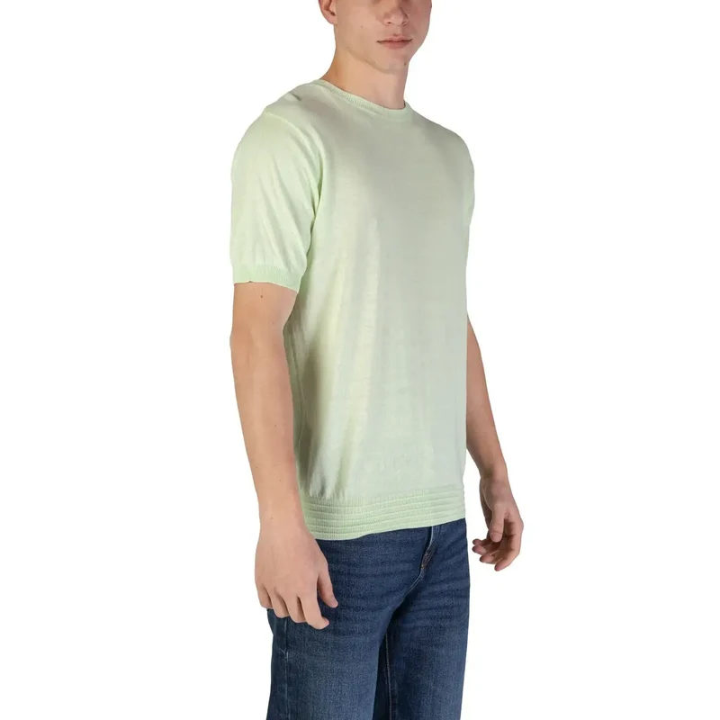 T-shirt en coton vert pour hommes Hamaki-ho