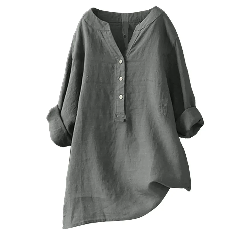 Crimson Blouse Femme – Tissu Léger et Respirant, Col V Rouge Intense & Style Polyvalent