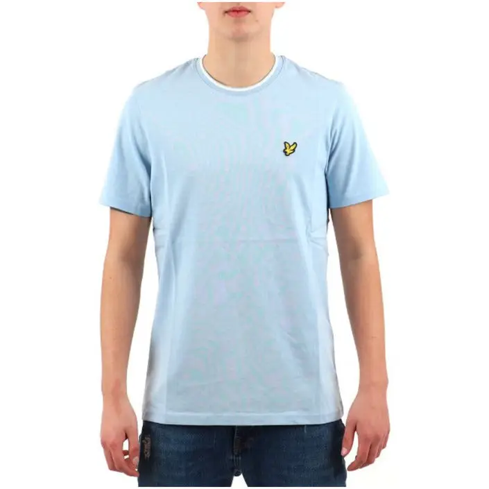 Lyle & Scott Hommes T-Shirt col rond imprimé beige 100% coton