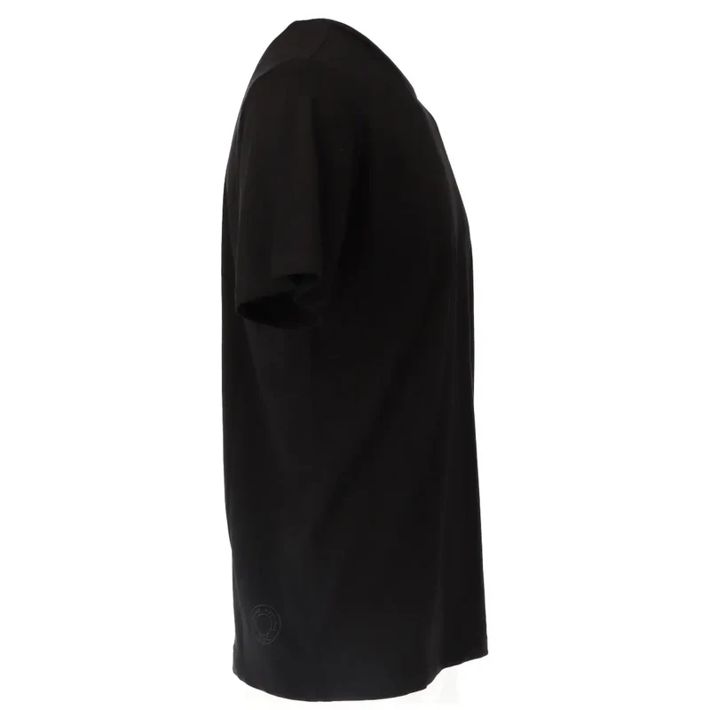 CNC Costume National T-shirt en coton imprimé noir pour hommes
