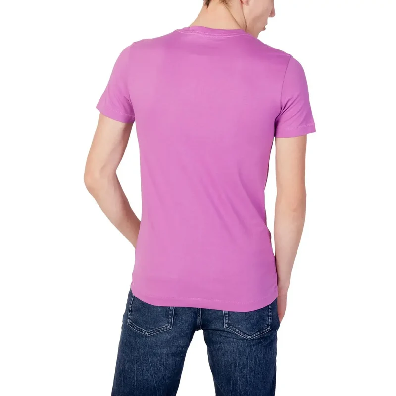Calvin Klein Jeans T-Shirt violet avec logo pour hommes