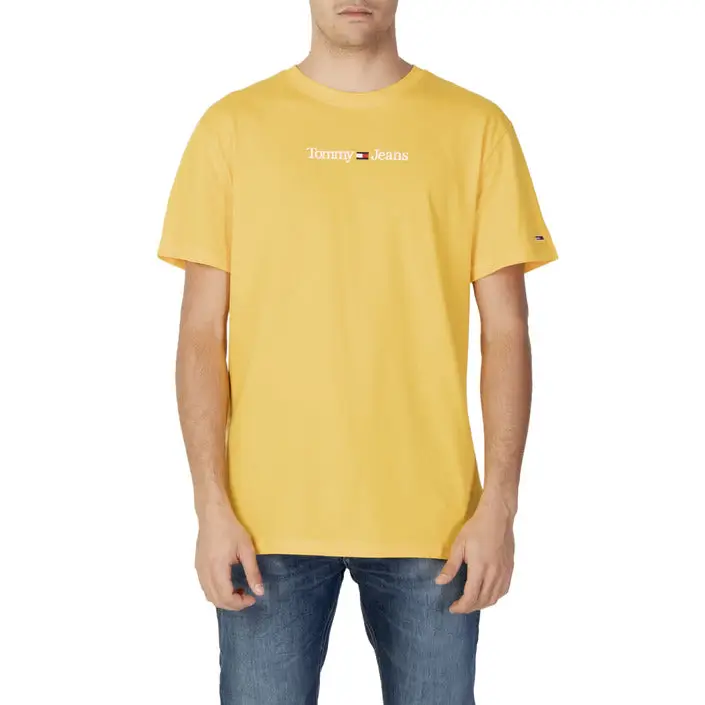 Tommy Hilfiger Hommes - T-shirt en coton jaune