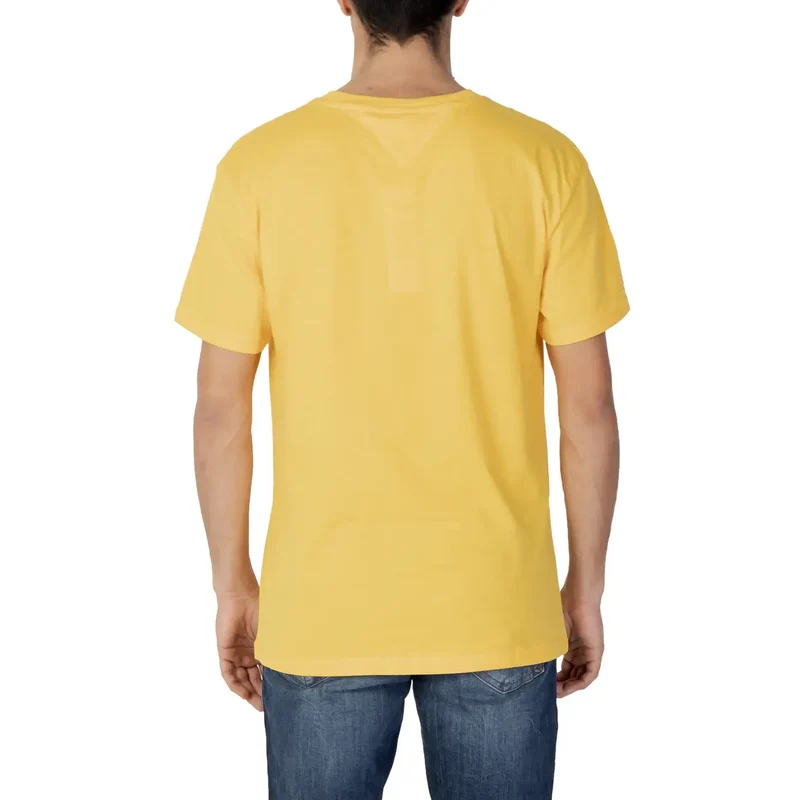 Tommy Hilfiger Hommes - T-shirt en coton jaune