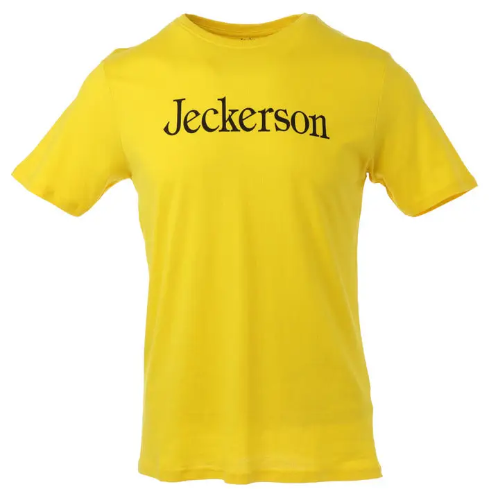 Jeckerson Men's Black Slim Fit T-Shirt