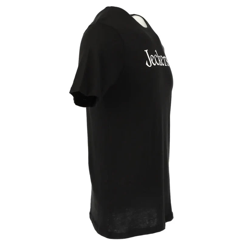 Jeckerson Men's Black Slim Fit T-Shirt