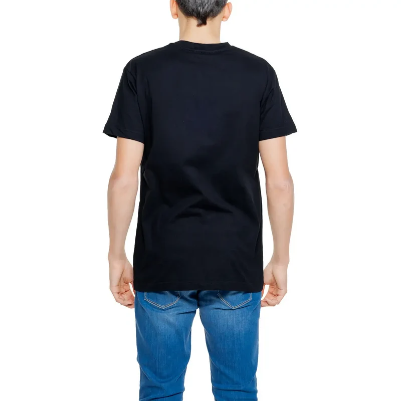 Hydra Clothing T-Shirt noir en coton avec logo Bomber pour hommes
