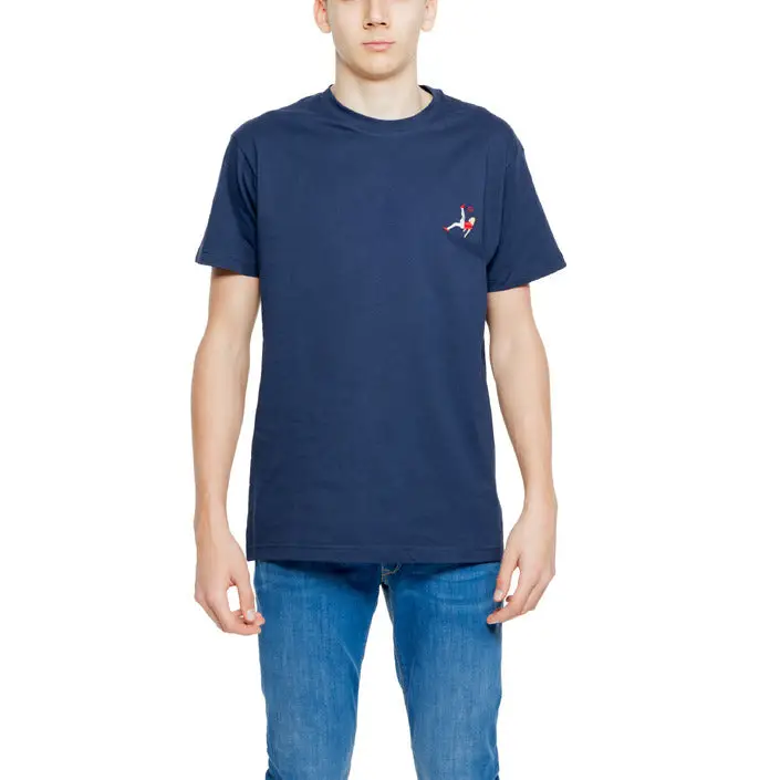 Hydra Clothing T-Shirt noir uni à col rond pour hommes 100% coton