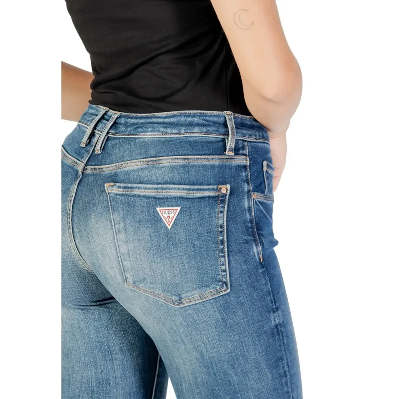 Guess Jean bleu à effet usé pour femme
