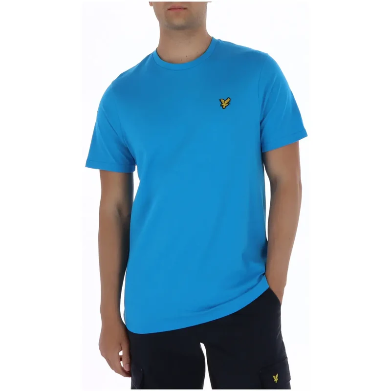 Lyle & Scott Men's Blue Printed Round Neck T-Shirt
