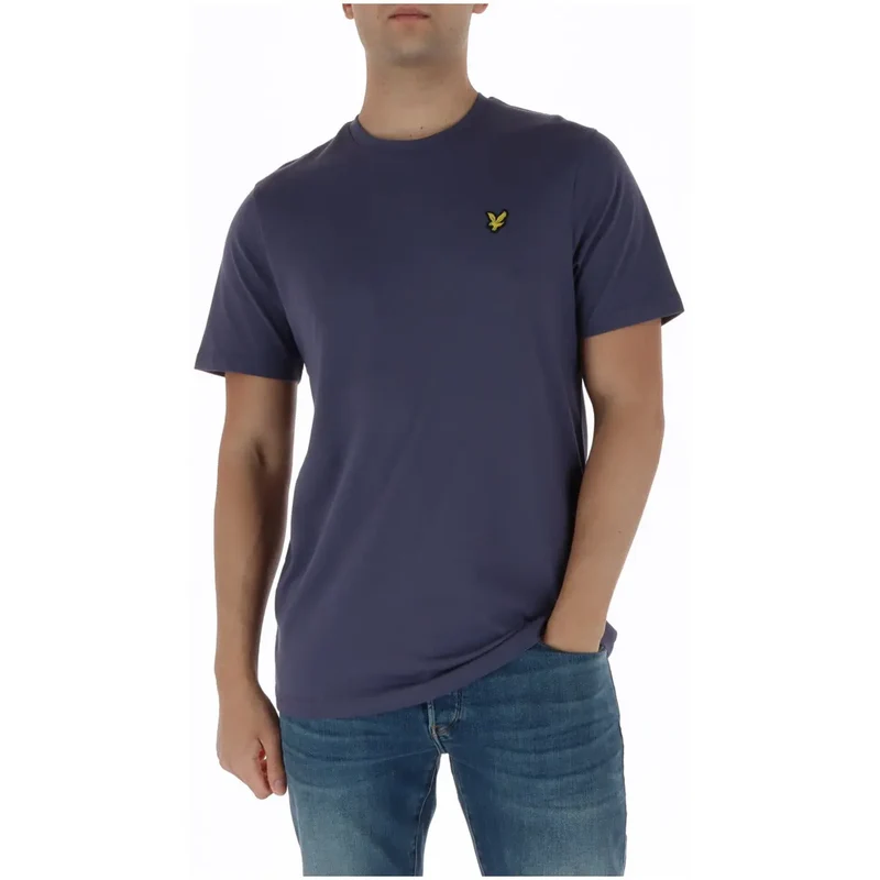 Lyle & Scott Men's Blue Printed Round Neck T-Shirt