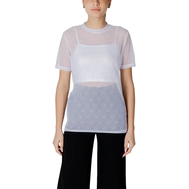 Top transparent pour femmes avec débardeur blanc
