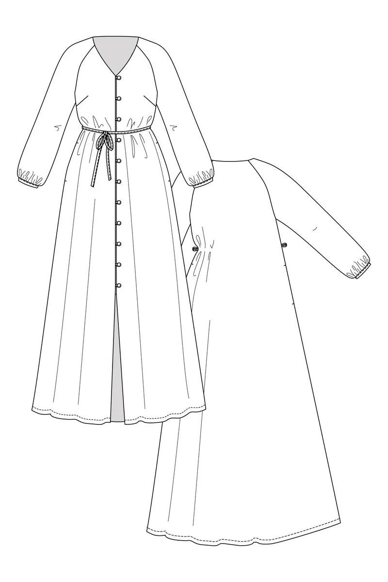 Patron de couture PDF | Tunique et robe Maite à manches raglan | Named Clothing