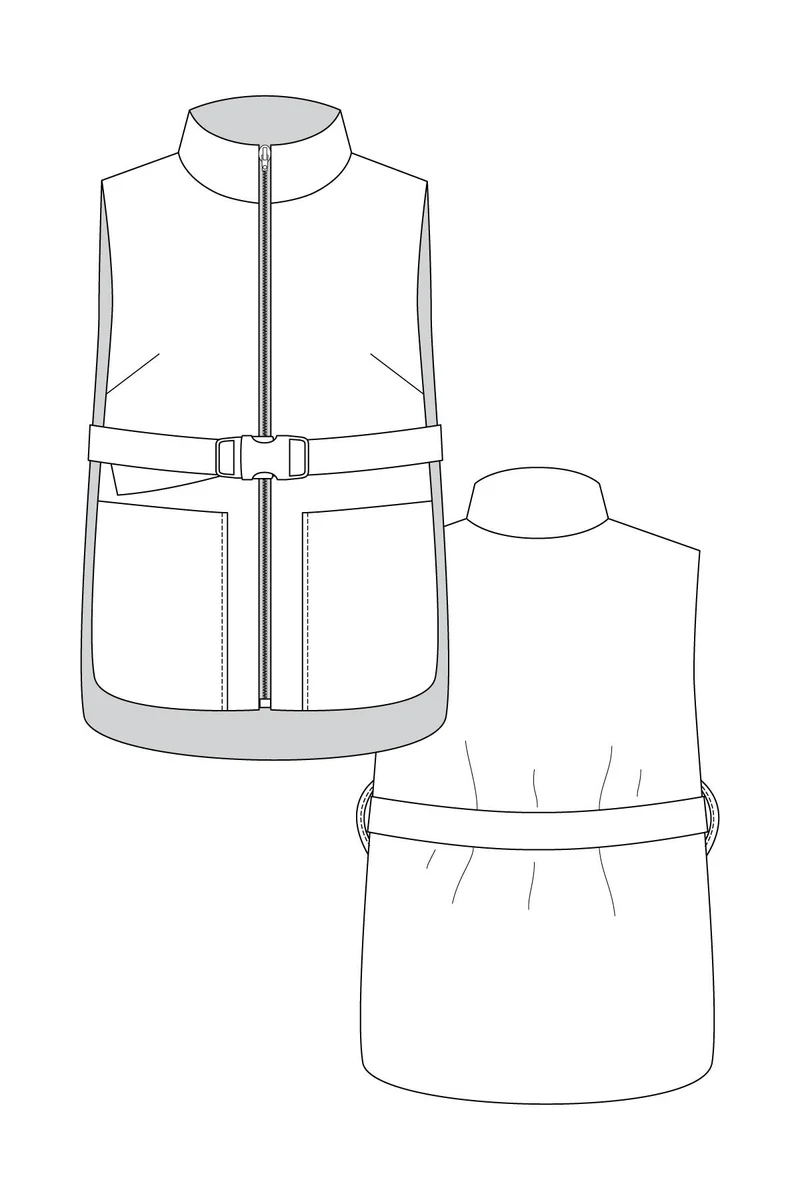 Patron de Couture PDF | Veste Matelassée Saana | Named Cloting