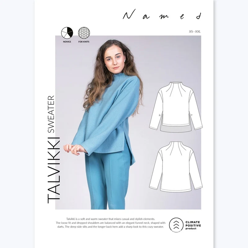 Patron de couture PDF | Pull Talvikki | Named Clothing