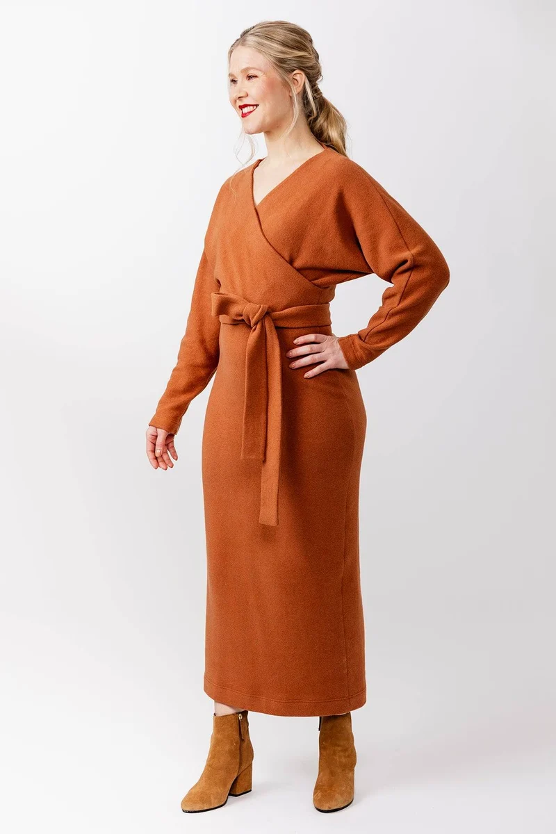 Patron de couture PDF | Pull et robe cache-cœur Kajo | Named Clothing