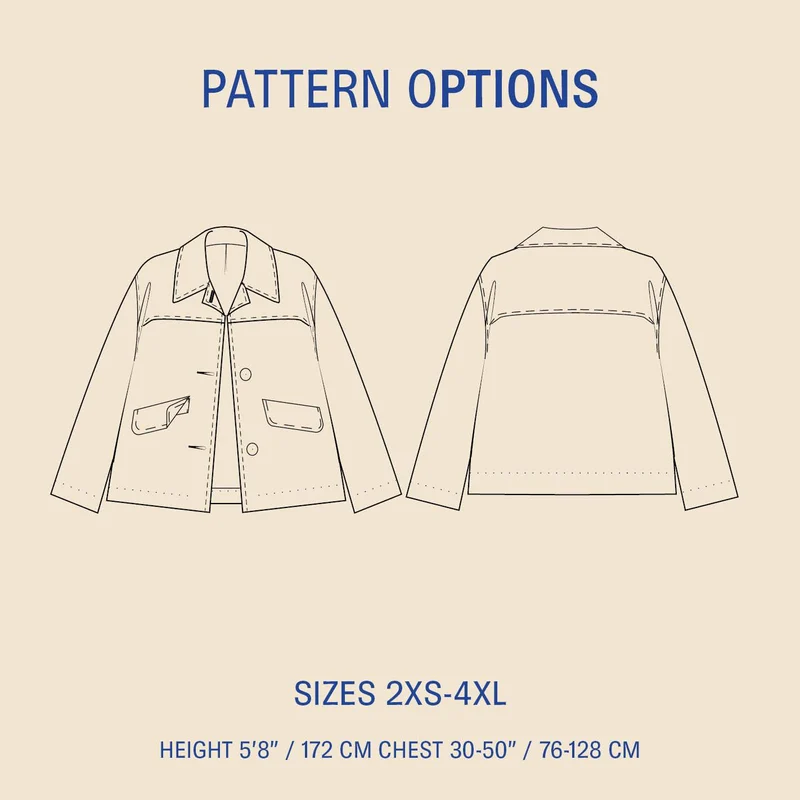 Patron de couture PDF | Car Coat | Wardrobe by Me