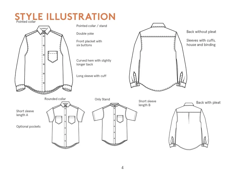 Patron de couture PDF | Chemise Anna | Wardrobe By Me