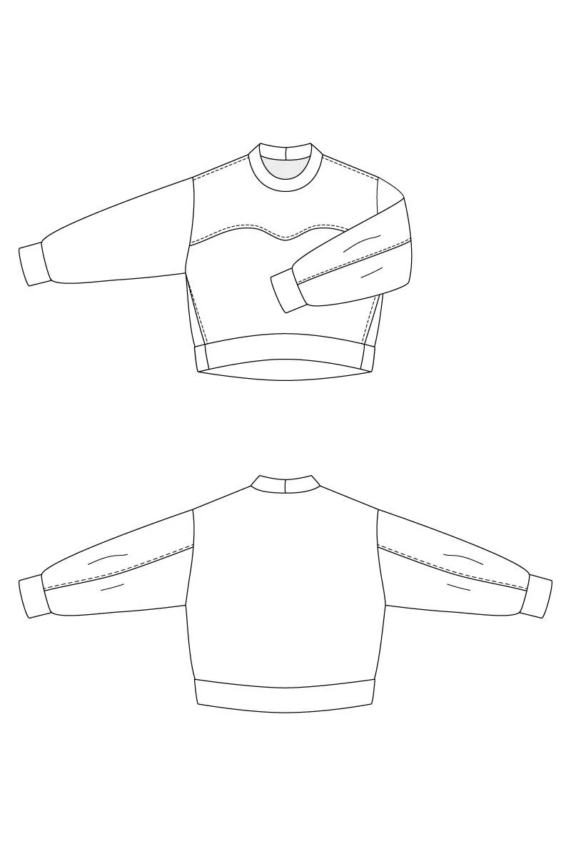 Patron de couture PDF | Sweat-shirt AALTO | Named Clothing