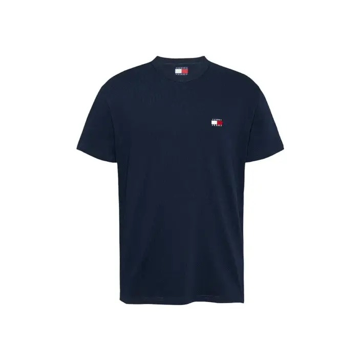Tommy Hilfiger Hommes - Chemise en coton biologique blanc à col rond