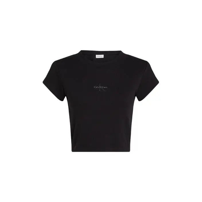 Calvin Klein Jeans - T-shirt blanc à col rond pour femmes
