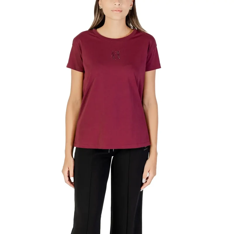 Armani Exchange Femmes T-Shirt 100% coton blanc