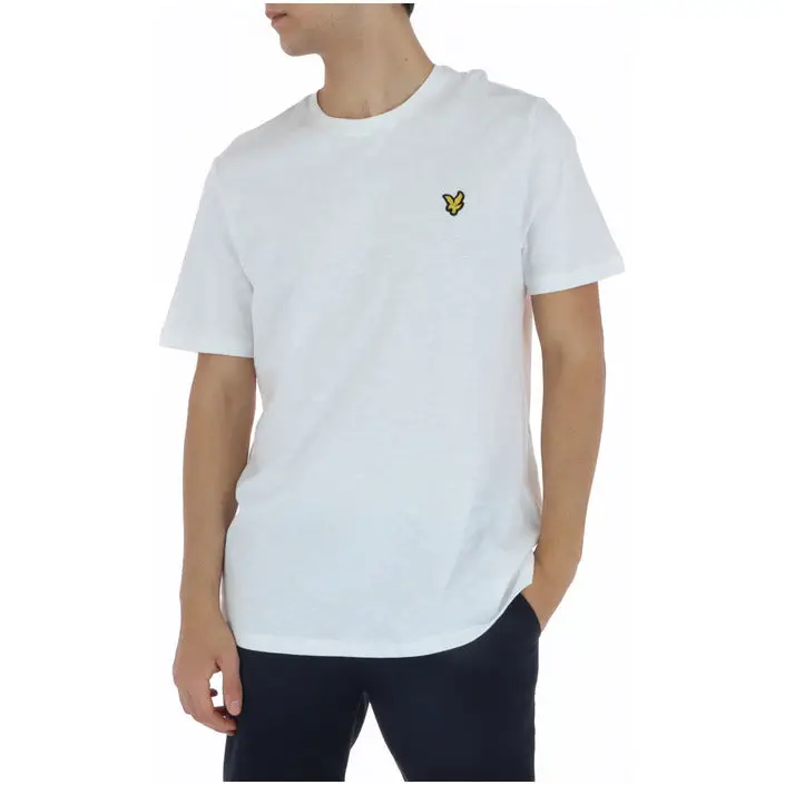 T-shirt en coton imprimé bleu clair pour hommes Lyle & Scott