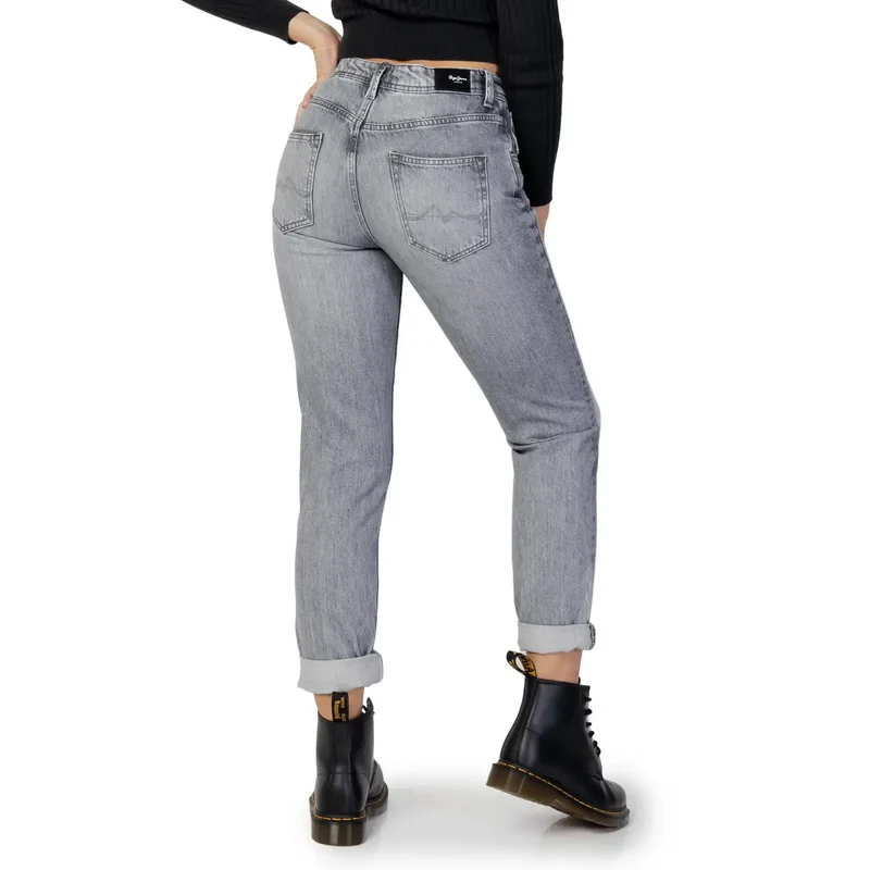 Pepe Jeans Femme Jeans en coton gris avec style classique à cinq poches
