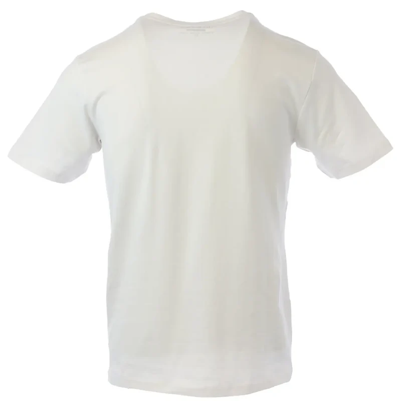 Jeckerson Men's Slim Fit White T-Shirt with Print