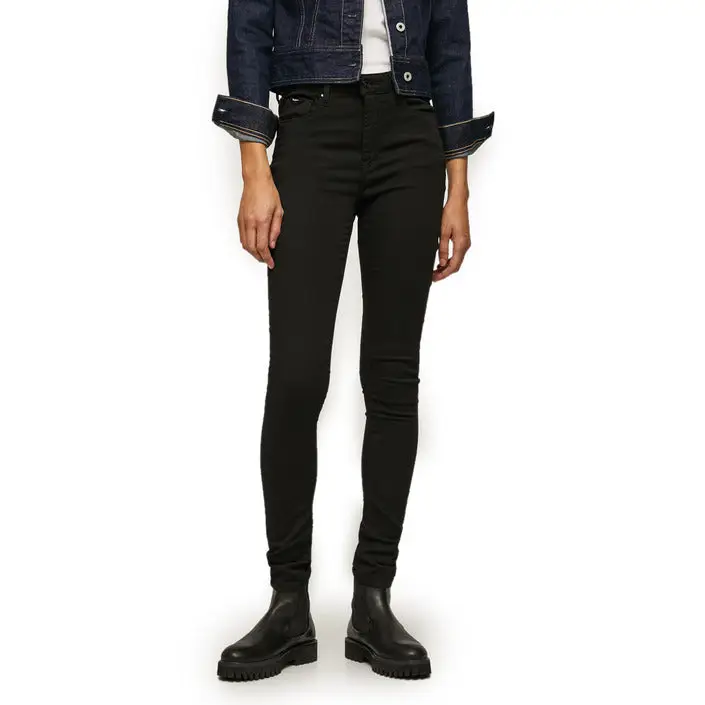 Pepe Jeans Denim noir pour femmes pour la collection printemps-été