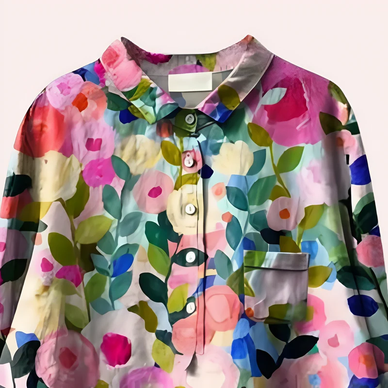 Mirella Blouse Femme – Blouse Fleurie avec Tissu Respirant & Coupe Confortable pour l’Été