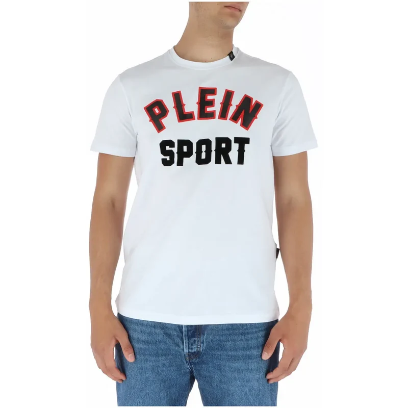 Plein Sport Men's White Printed Short Sleeve T-Shirt