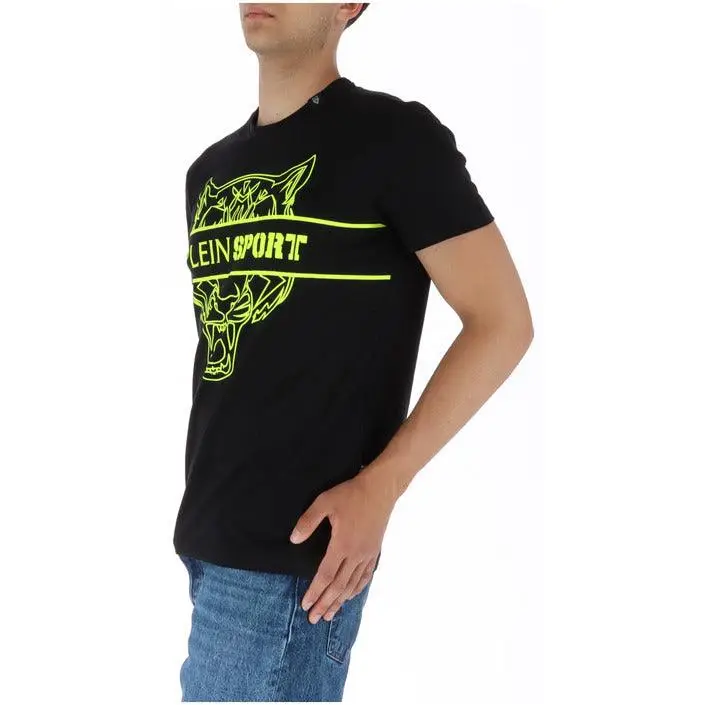 Plein Sport Hommes T-Shirt Col rond imprimé noir