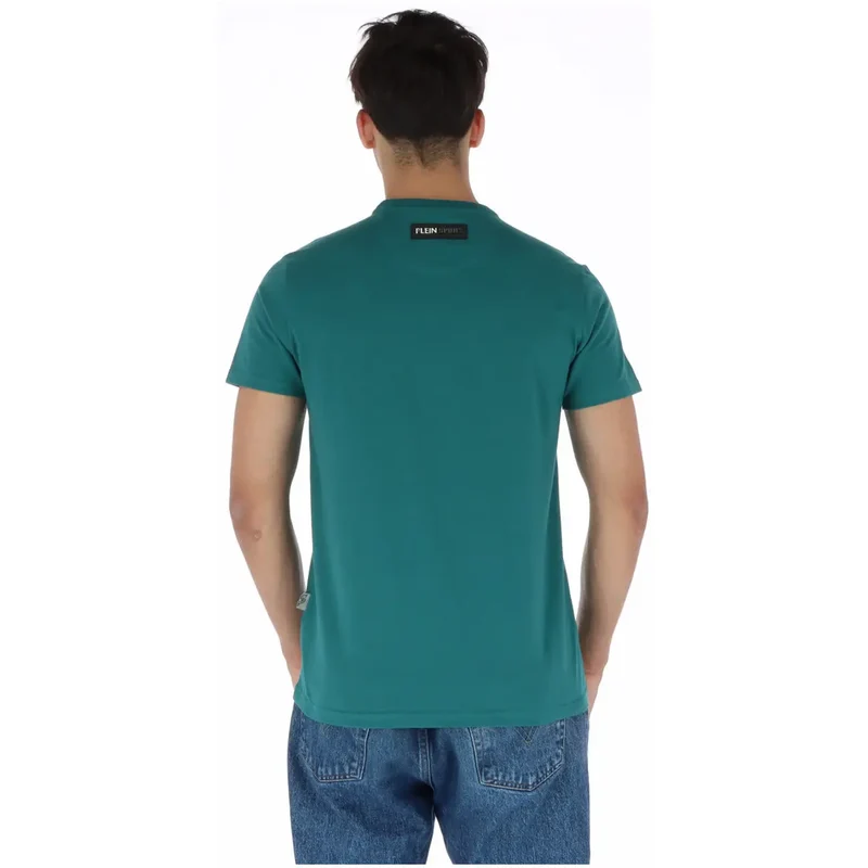 Plein Sport Hommes T-Shirt col rond imprimé vert