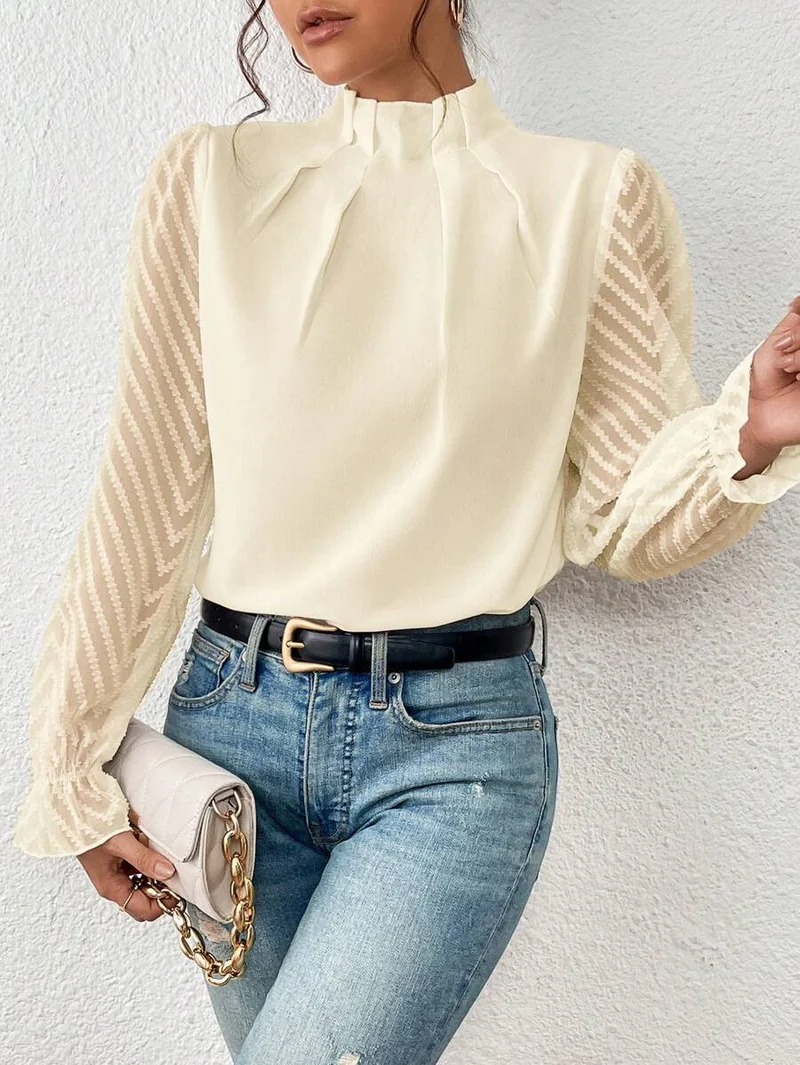 Blouse Femme Sophie – Haut Élégant Imprimé, Respirant & Polyvalent pour le Travail et les Loisirs