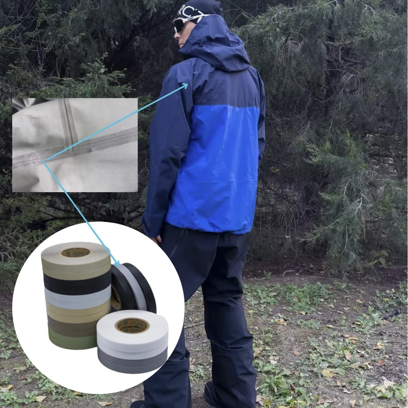 Ruban d'étanchéité thermocollant en tricot 3 couches pour vêtements techniques haut de gamme