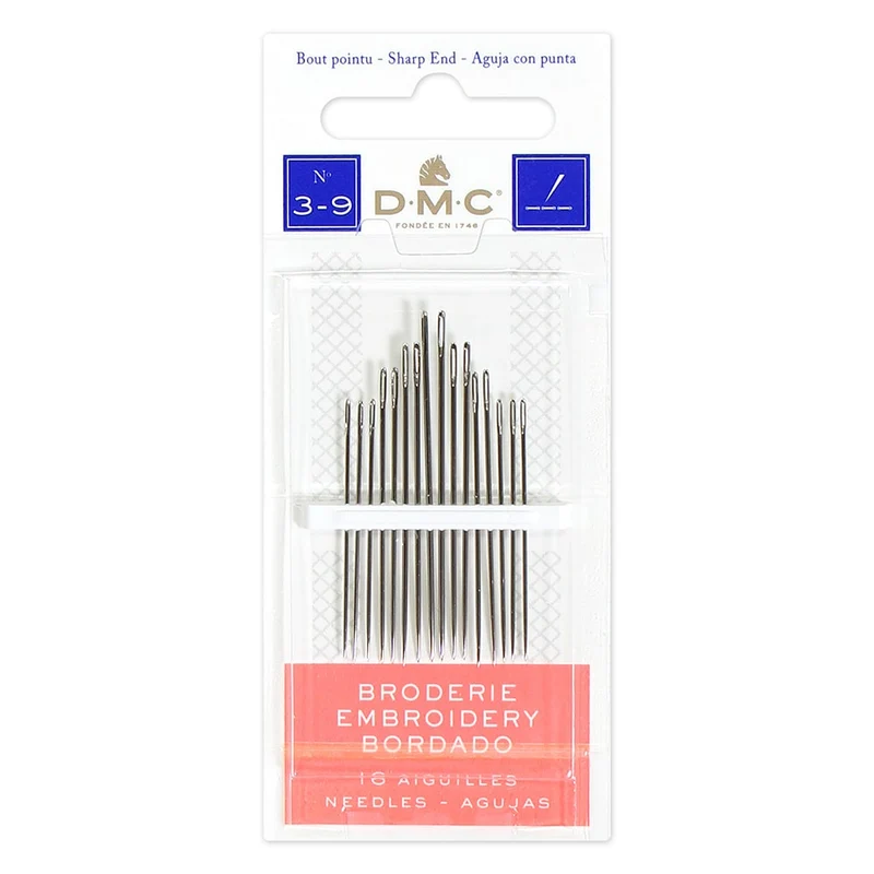DMC 1765/2 | Aiguilles à broder, tailles 3 à 9