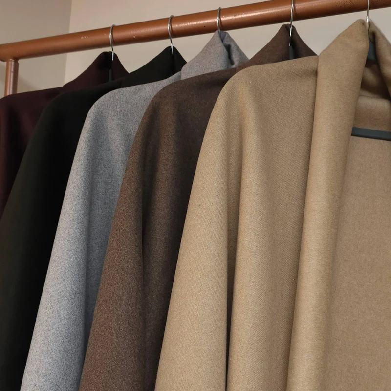 Tissu à manteau en mélange de laine Memphis