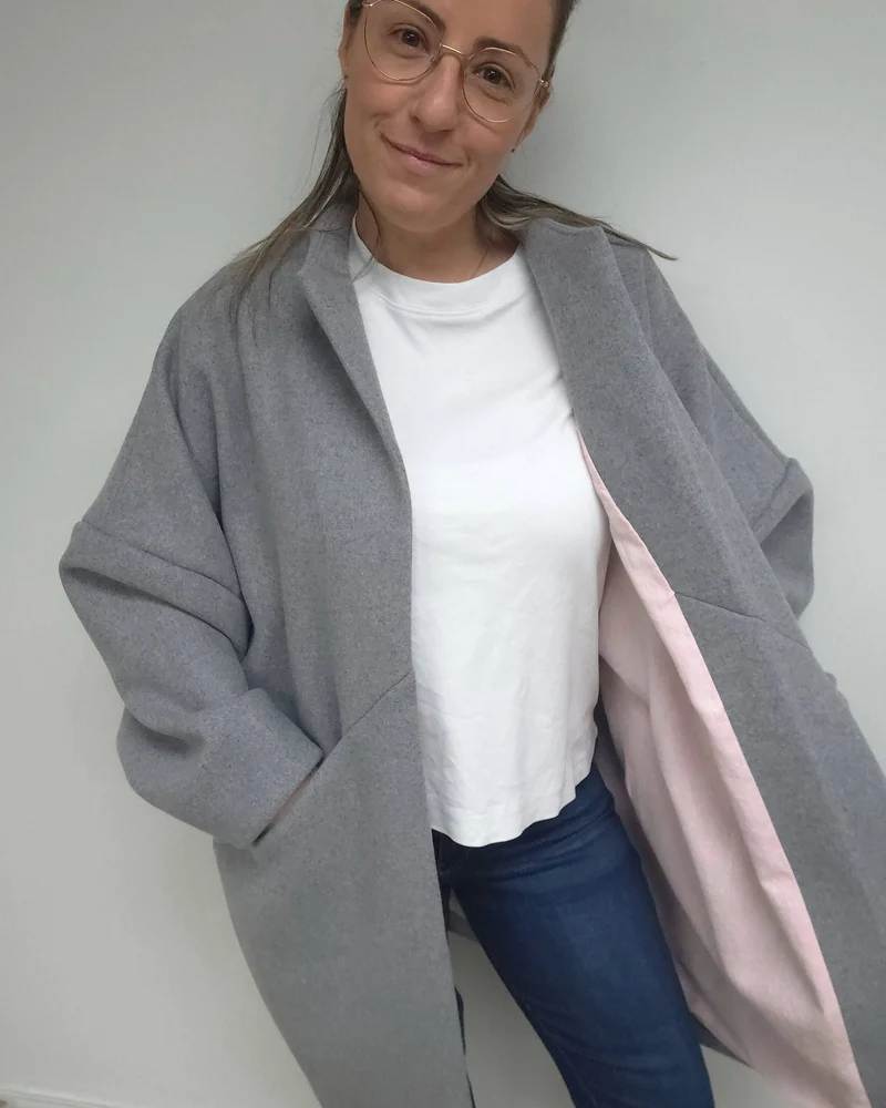 Tissu à manteau en mélange de laine Memphis