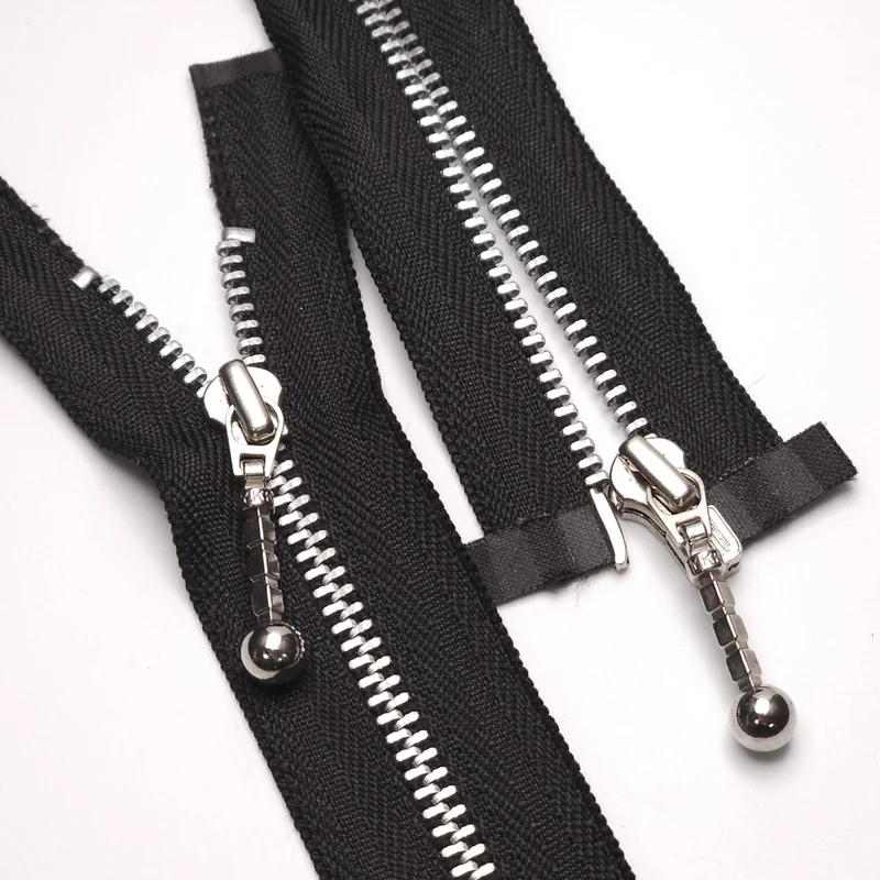 YKK | Fermeture Éclair Séparable | Métal | Noir | #3 | 15'' - 38 cm