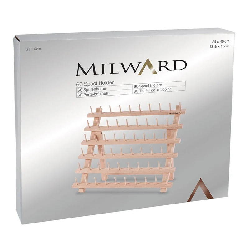 Milward | Présentoir en bois de 60 bobines | Bois de Hêtre