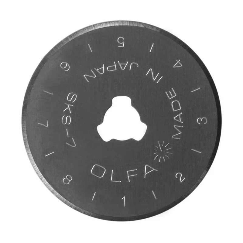 OLFA RB28-2 | Lames de couteau rotatif en acier d'outil de tungstène de 28mm | Paquet de 2