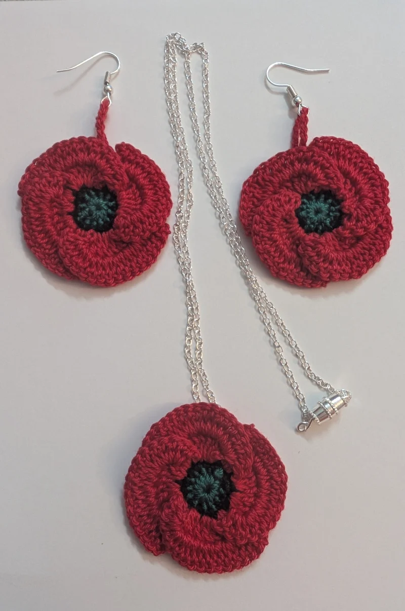 Boucles d'Oreilles Coquelicot